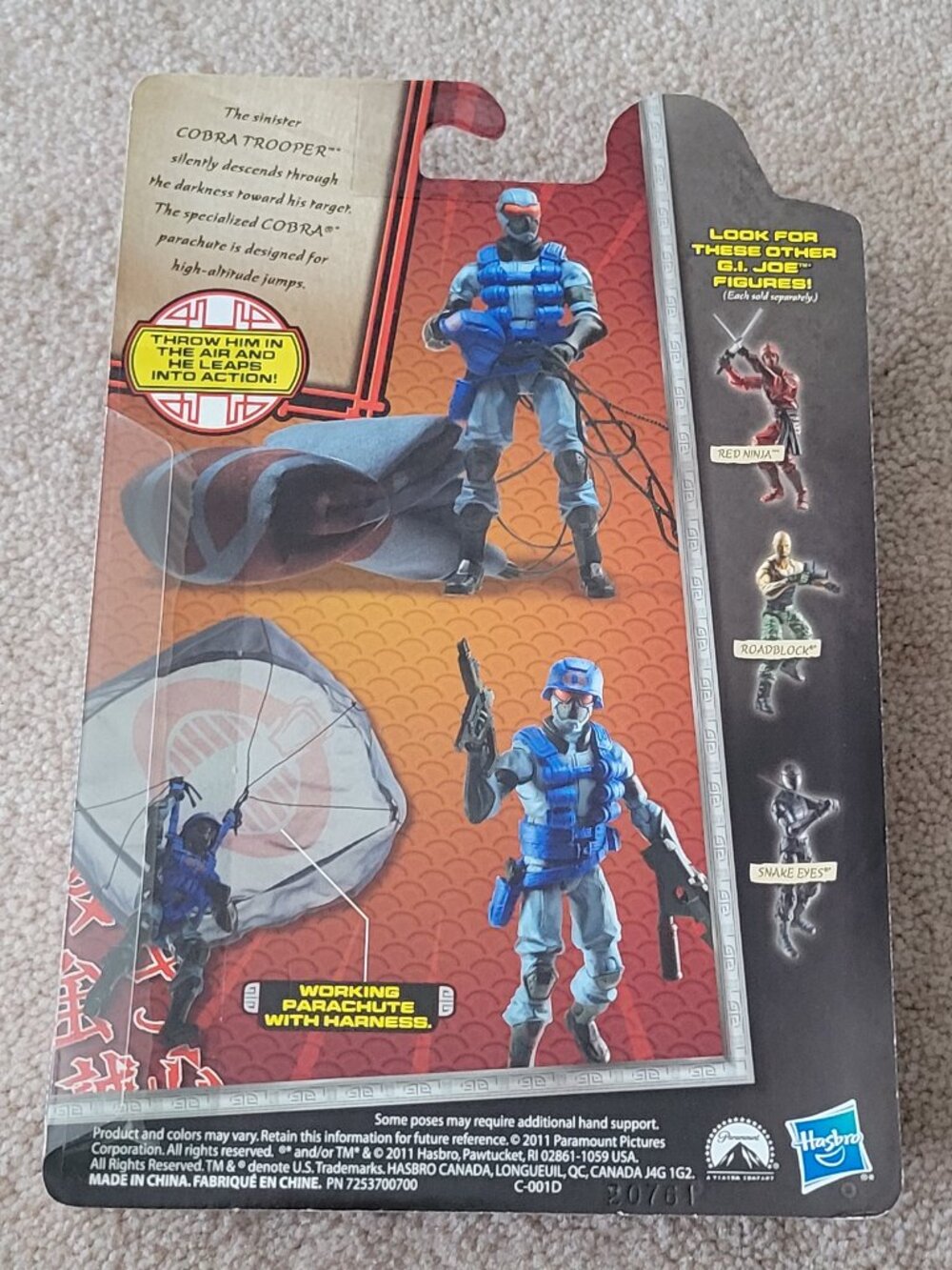 New G.I. Joe Retaliation Figures Lot Red Ninja Cobra Trooper GI Joe Trooper NWT - Picture 5 of 7